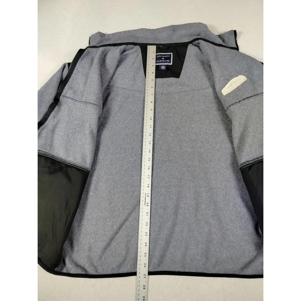 Colorado Clothing Jacket Mens XL Gray Fleece Full Zip Executive AirShare Logo